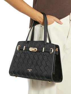 Dune London Dinidefine Leather Handbag, Black - view 2, Black