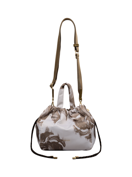 Radley Eden Row Floral Drawstring Bag, Salt, Salt