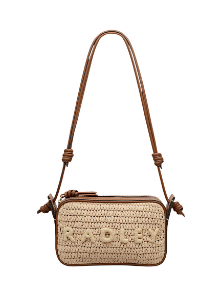 Radley The Camden Raffia Small Shoulder Bag, Natural, Natural