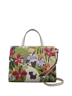 Radley x Royal Horticultural Society Floral Leather Handbag, Multi, Multi