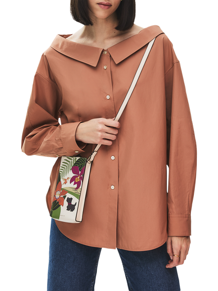 Radley x RHS Leather Phone Crossbody Bag, Multi - view 2, Multi