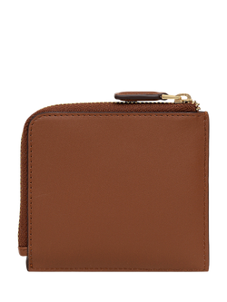 Radley Chilworth Street Leather Floral Cut Out Purse, Carnation/Cognac - view 2, Carnation/Cognac