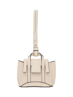 Radley The Chancery Leather Mini Bag Charm, Salt, Salt