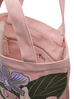 Radley x Royal Horticultural Society Canvas Tote Bag, Pink/Multi - view 2, Pink/Multi
