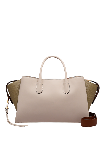 Radley The Romilly Leather Large Grab Bag, Salt, Salt