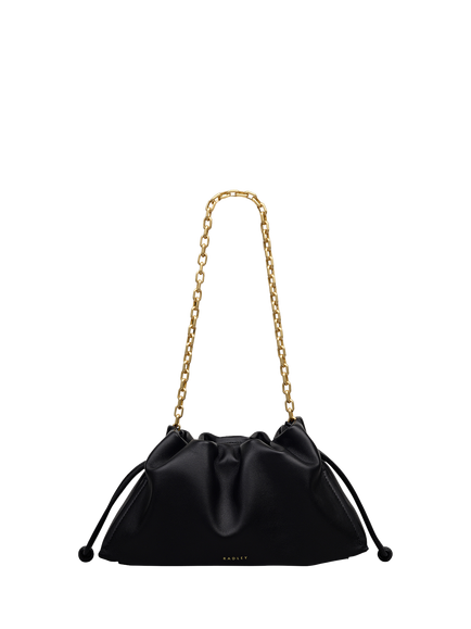 Radley The Roxburgh Leather Chain Clutch Bag, Black