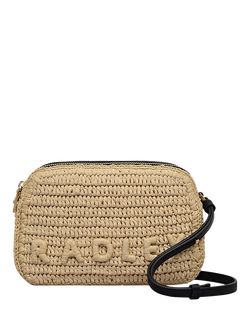 Radley Dukes Place Raffia Cross Body Bag, Natural, Natural