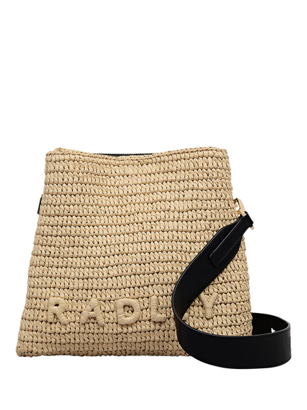 Radley Dukes Place Raffia Boxy Cross Body Bag, Natural, Natural