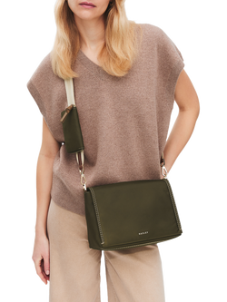 Radley Halley Row Cross Body Bag, Olive - view 2, Olive