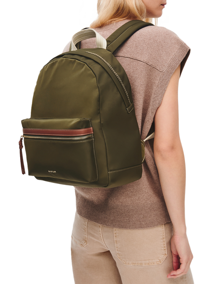 Radley Halley Row Backpack, Olive - view 2, Olive