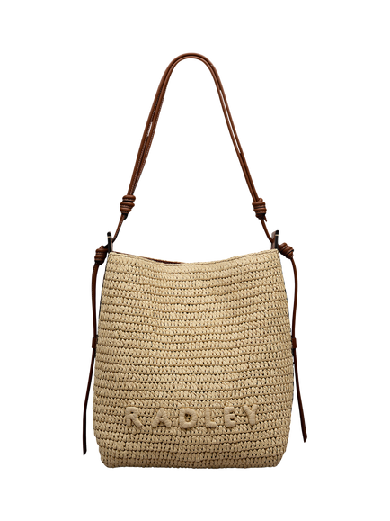 Radley The Camden Raffia Shoulder Bag, Natural, Natural