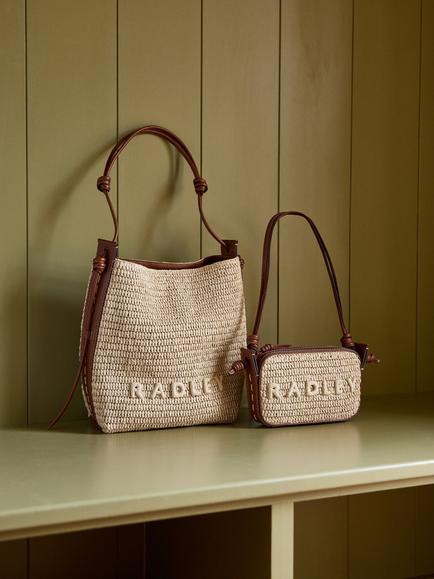 Radley The Camden Raffia Shoulder Bag, Natural - view 2, Natural