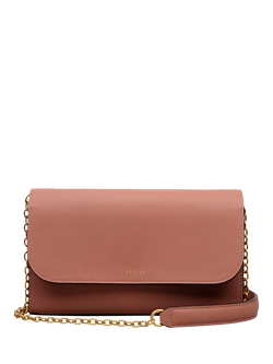 Radley Lynton Road Leather Phone Crossbody Bag, Carnation, Carnation