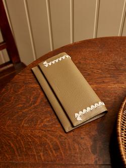 Radley Oak Street Leather Stitched Fold Over Purse, Acorn - view 2, Acorn