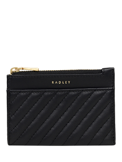 Radley The Belsize Quilted Leather Cardholder, Black