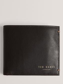 Ted Baker Leather Bifold Wallet, Brown, Brown