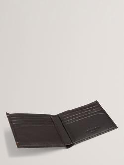 Ted Baker Leather Bifold Wallet, Brown - view 2, Brown
