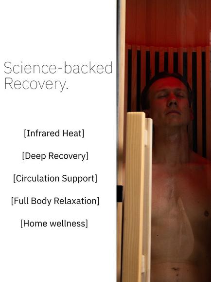 Flowlife Flowsauna Elite Solo - Infrared Recovery Cabin - view 2, Natural