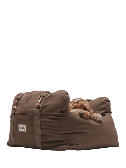 By Teddy Puffer 3-in-1 Dog Car Seat, Brown Chocolate - view 2, Brown Chocolate