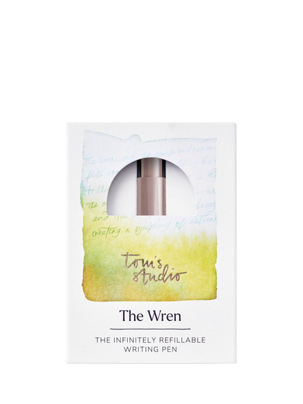 Tom's Studio The Wren Refillable Writing Pen, Blush - view 2, Blush