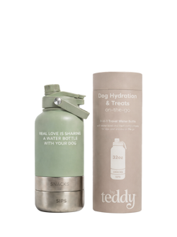 By Teddy Bowl Bottle 3-in-1 Dog Bottle, Green Mid - view 2, Green Mid