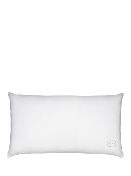 Gingerlily Silk King Pillow, White, White