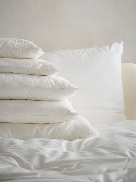 Gingerlily Silk Standard Pillow, White - view 2, White