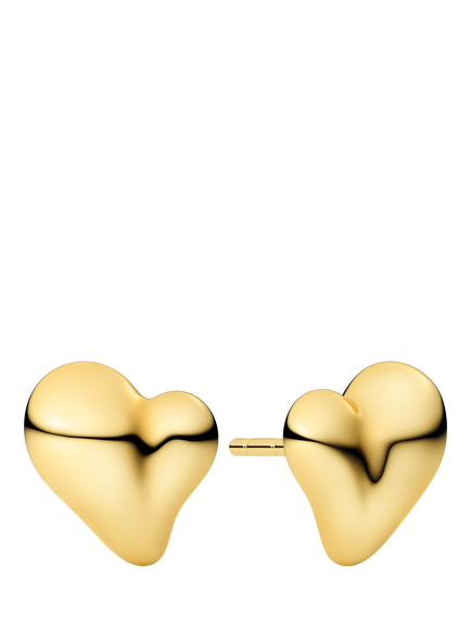 Sif Jakobs Jewellery Lauria Parvus Heart Earrings, Gold, Gold