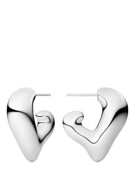Sif Jakobs Jewellery Chunky Molten Earrings, Silver, Silver