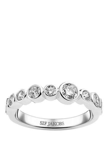 Sif Jakobs Jewellery Sardinien Crystal Ring, Silver, Silver