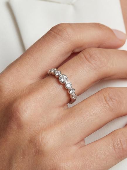 Sif Jakobs Jewellery Sardinien Crystal Ring, Silver - view 2, Silver