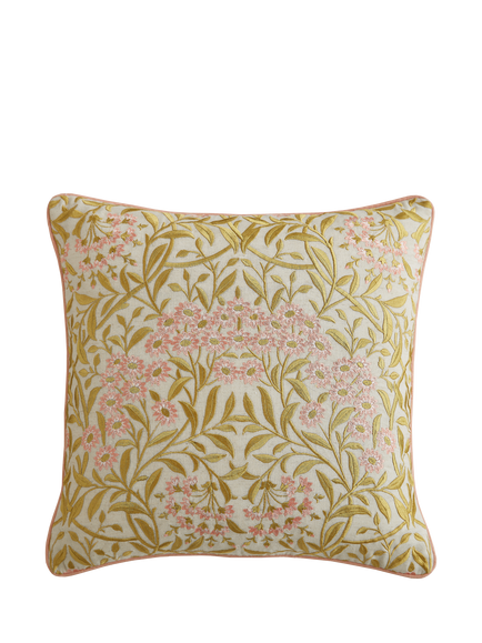 William Morris At Home Michaelmas Daisy Cushion, Pink, Pink