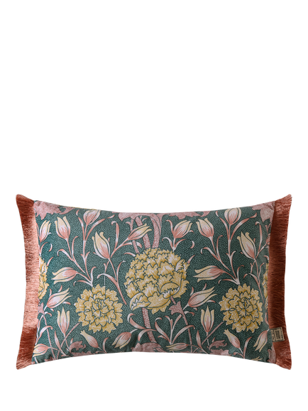 William Morris At Home Wild Tulip Rectangular Cushion, Willow, Willow
