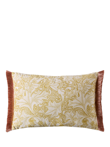 William Morris At Home Wild Tulip Rectangular Cushion, Willow - view 2, Willow