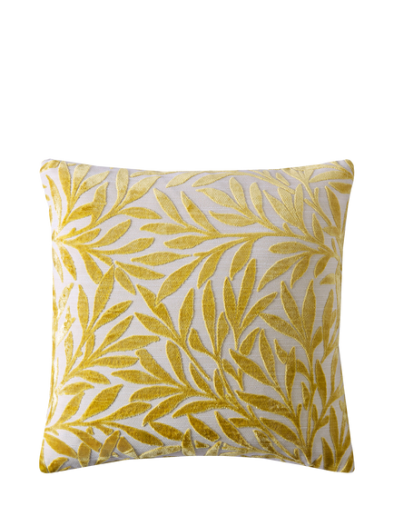 William Morris At Home Willow Cushion, Ochre