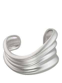 Reiss Florence Fluid Cuff Bangle, Silver