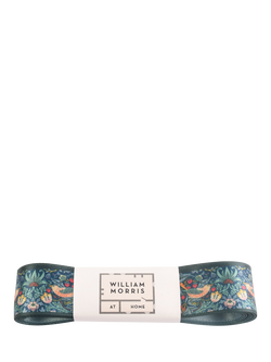 William Morris At Home Strawberry Thief Ribbon, Navy, W25mm x L3m, Navy