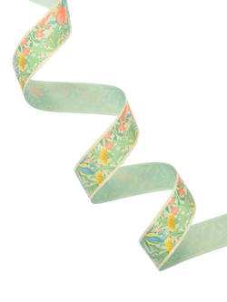 William Morris At Home Weeds Ribbon, Multi, W25mm x L3m - view 2, Multi