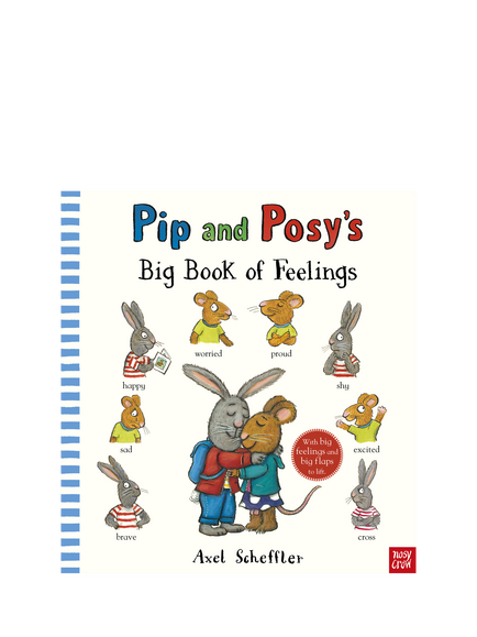 Nosy Crow Axel Scheffler 'Pip & Posy's Big Book of Feelings' Flap Book, Multi