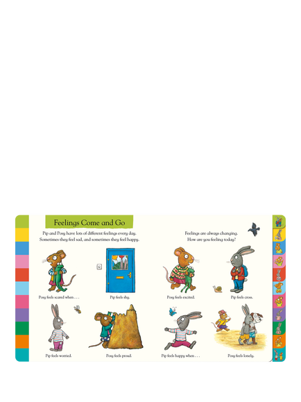 Nosy Crow Axel Scheffler 'Pip & Posy's Big Book of Feelings' Flap Book - view 2, Multi