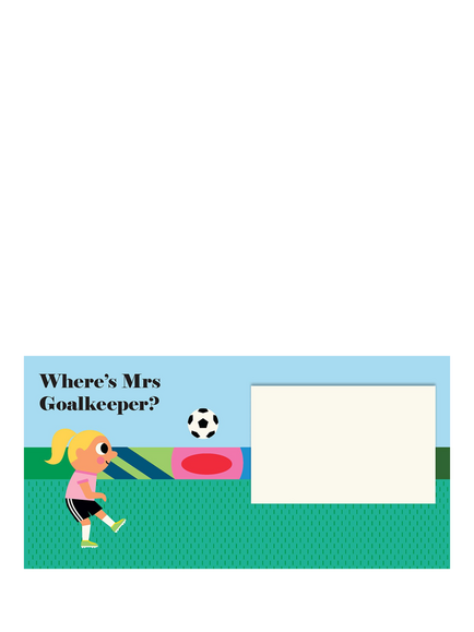 Nosy Crow Ingela P. Arrhenius 'Where's Mr Footballer?' Flap Book - view 2, Multi