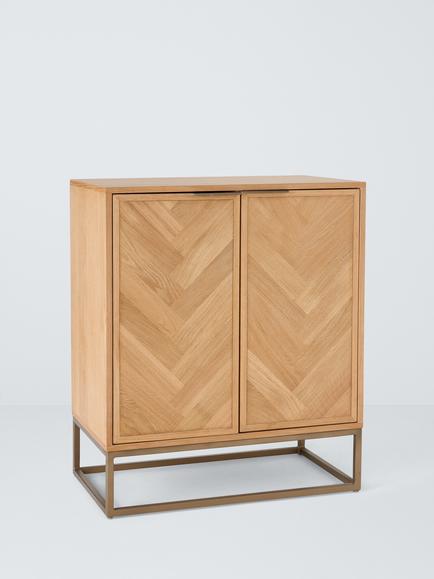 John Lewis Estate 2 Door Cabinet, Oak, Natural