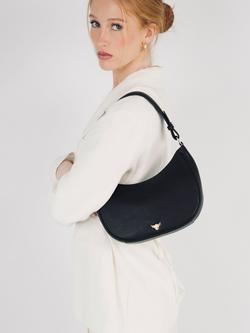 Apatchy London Lucy Leather Shoulder Bag - view 2, Black