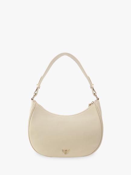 Apatchy London Lucy Leather Shoulder Bag, Stone