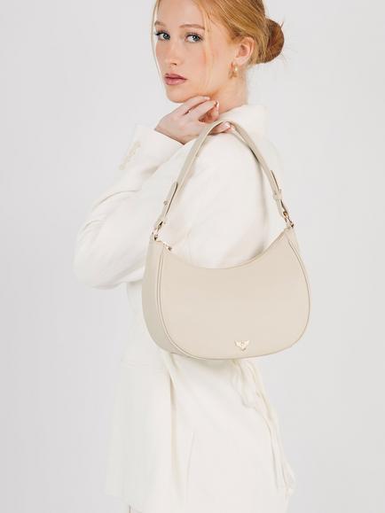Apatchy London Lucy Leather Shoulder Bag - view 2, Stone
