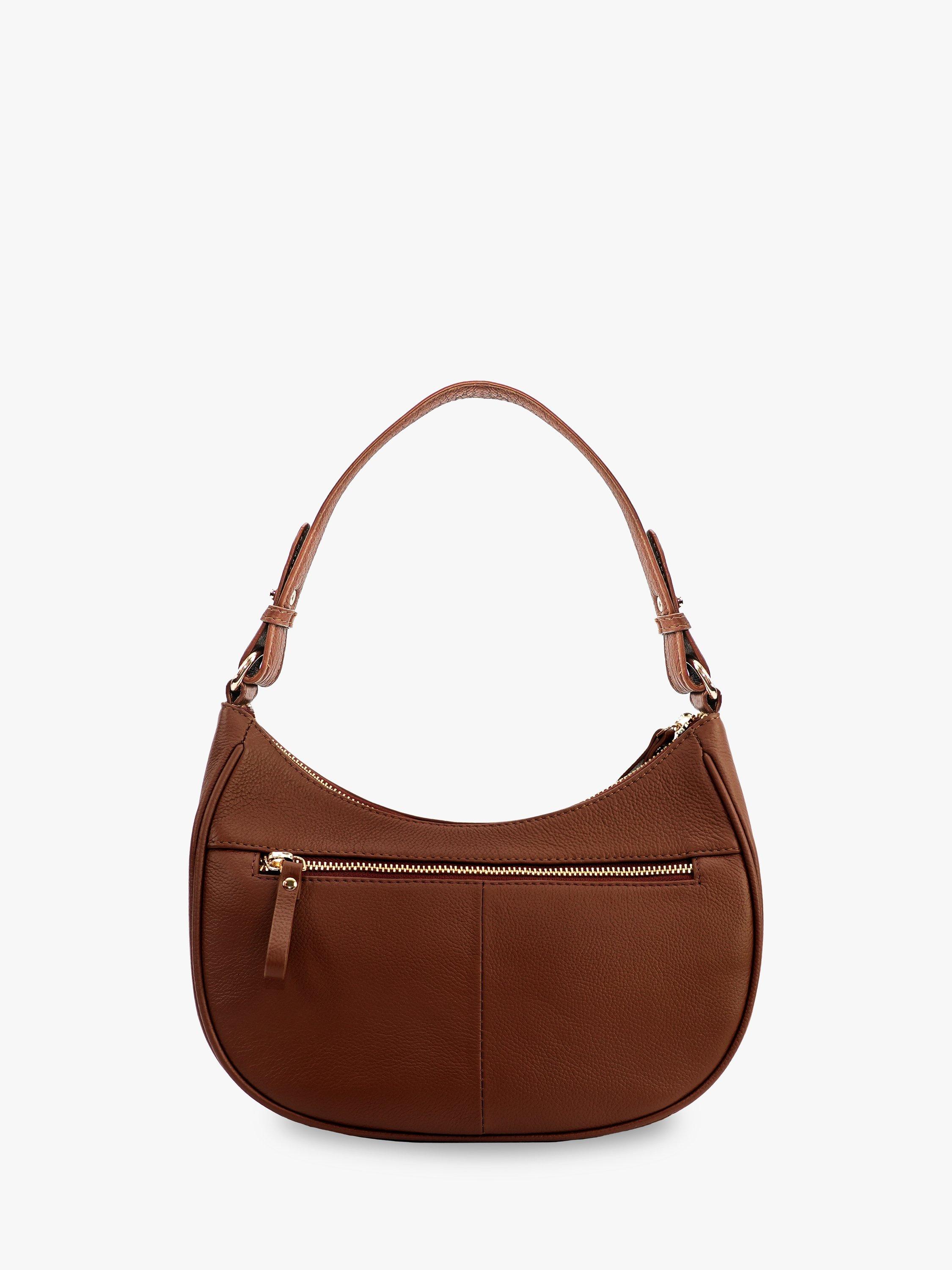 Product image 2 of 4, which shows Apatchy London Lucy Leather Shoulder Bag, Tan