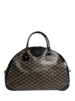 Pre-loved Goyard St. Jeanne Goyardine Canvas Bowling Bag, Black - view 2, Black/Multi