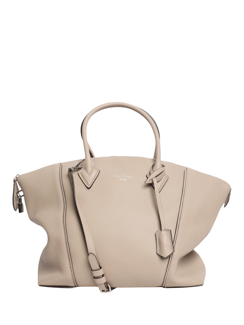 Product image 1 of 10, which shows Pre-loved Louis Vuitton 2014 Lockit Leather 2-Way Bag, Neutral