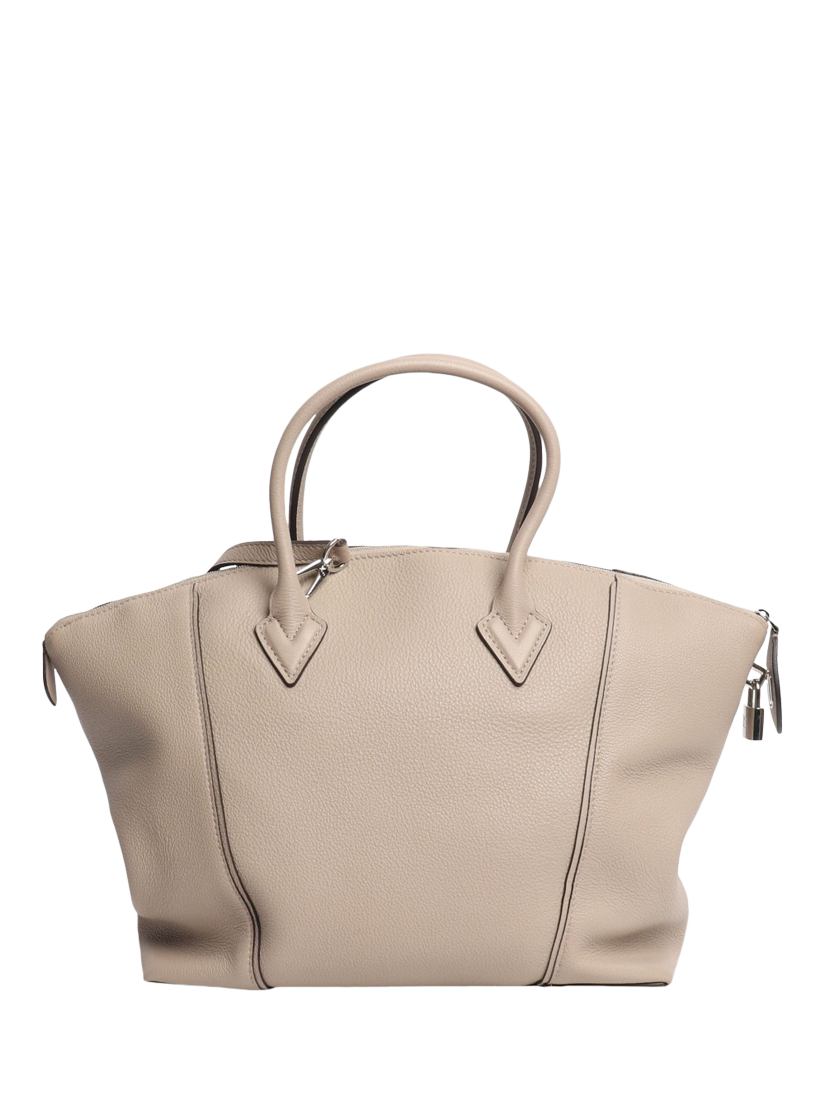 Product image 2 of 10, which shows Pre-loved Louis Vuitton 2014 Lockit Leather 2-Way Bag, Neutral