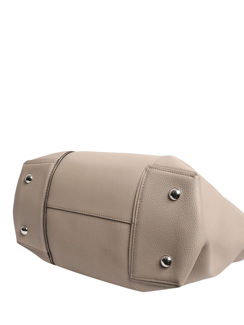 Product image 3 of 10, which shows Pre-loved Louis Vuitton 2014 Lockit Leather 2-Way Bag, Neutral